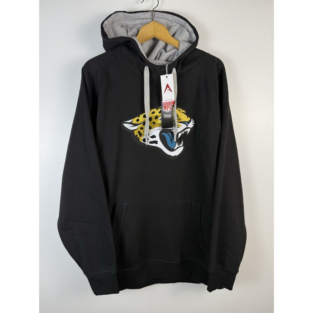 NWT Men's Jacksonville Jaguars NFL  Antigua Black Pullover Hoodie Football XL